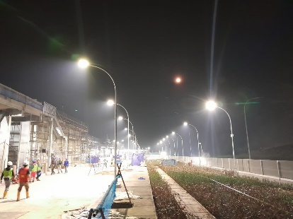 Instalasi PJU Grand Outlet Mall