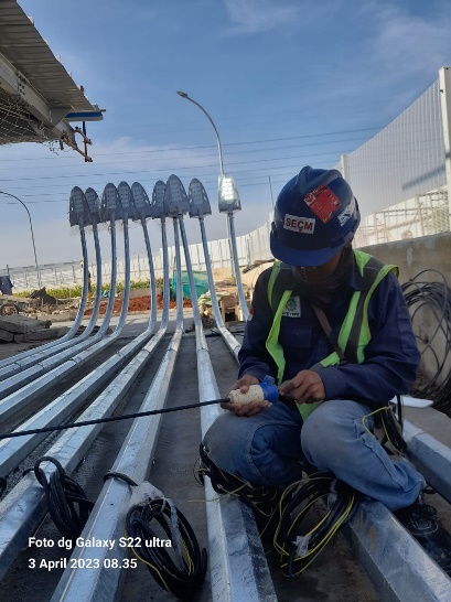 Instalasi PJU Grand Outlet Mall