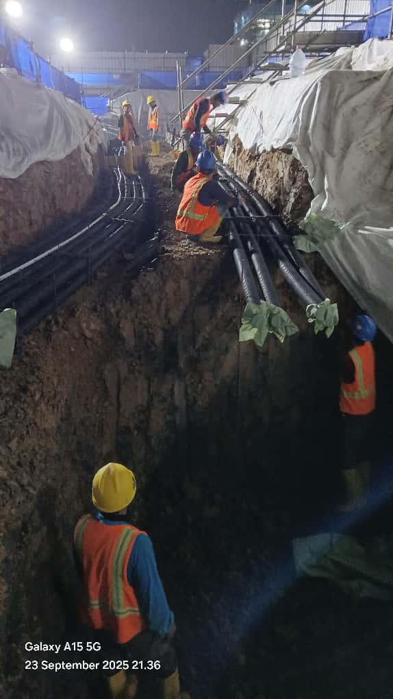 Underground-Instalasi HDPE